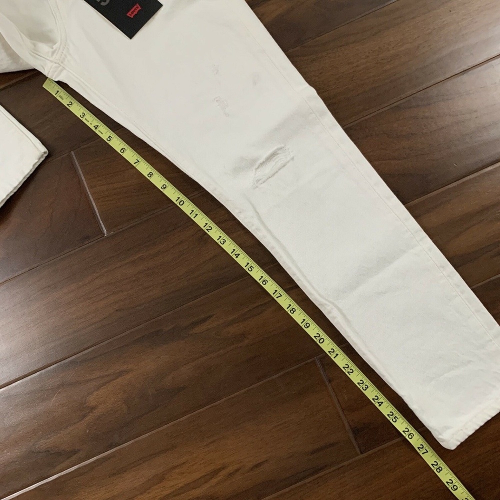Levi's Size 25 White 501 High Rise‎ Skinny Denim Jeans - Picture 5 of 9